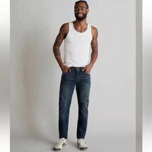 Madewell mens slim cut dark wash denim NWT